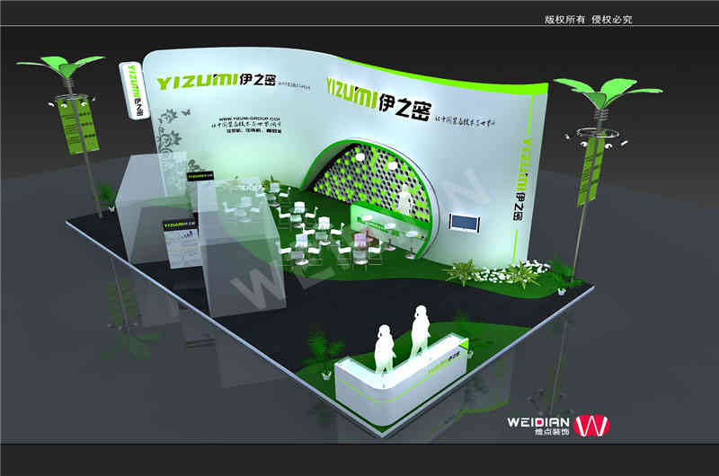 伊之密機械展臺成都展位裝修