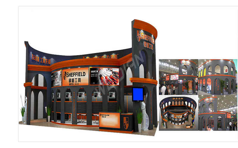 鋼盾工具五金展 長春展臺設計 鋼盾工具五金展 長春展臺設計